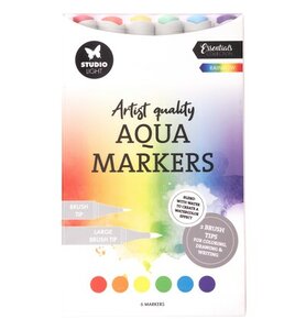 Studio Light - Essentials - Kleurmiddelen -  Markers  - Aqua - Rainbow