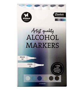 Studio Light - Essentials - Kleurmiddelen -  Markers  - Alcohol  -  Sea & Sky