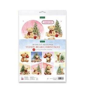 Katy Sue Designs - Decoupage - Die Cuts - Ephemera -  Christmas - Teddy Bear