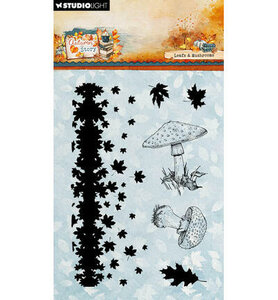 Studio Light - Essentials -  Autumn Story - Stempels  - Clearstamp - Leaves & Mushrooms