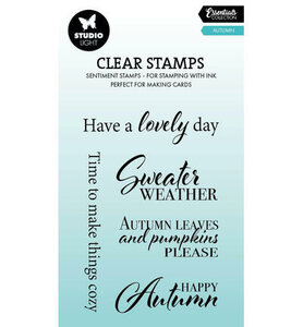 Studio Light - Essentials -  Autumn Story - Stempels  - Clearstamp - Tekst - Autumn