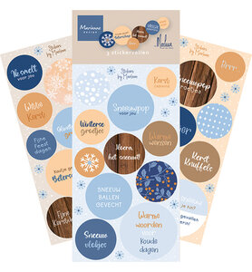 Marianne Design -  Collectie September  - Embellishments - Stickers - Frosty Winter by Marleen