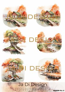 Ja Di Design - Knipvel - Decoupage - Fall - 01