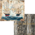 Ja Di Design - Papierset - Backgrounds - Rustic Nautical - 20x20 cm_