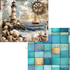 Ja Di Design - Papierset - Backgrounds - Rustic Nautical - 20x20 cm_