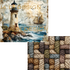 Ja Di Design - Papierset - Backgrounds - Rustic Nautical - 20x20 cm_