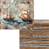 Ja Di Design - Papierset - Backgrounds - Rustic Nautical - 20x20 cm_