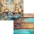 Ja Di Design - Papierset - Backgrounds - Rustic Nautical - 20x20 cm_